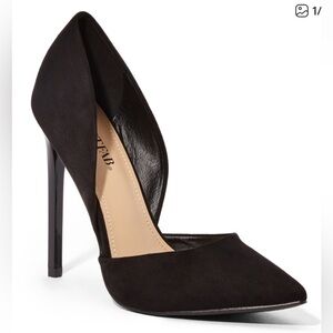 Just Fab D’orsay faux suede pumps size 11